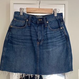 Madewell jean skirt